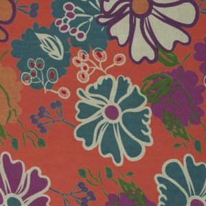 Les Touristes Long Dressing Gown in Cosmos Coral
