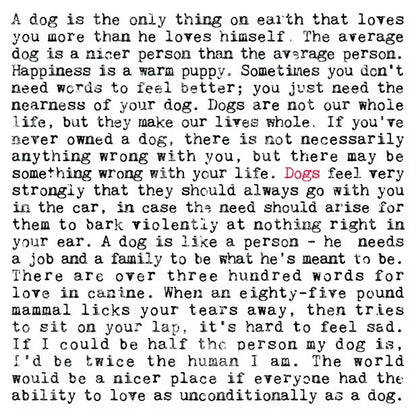 Dogs Funny Quotes Card