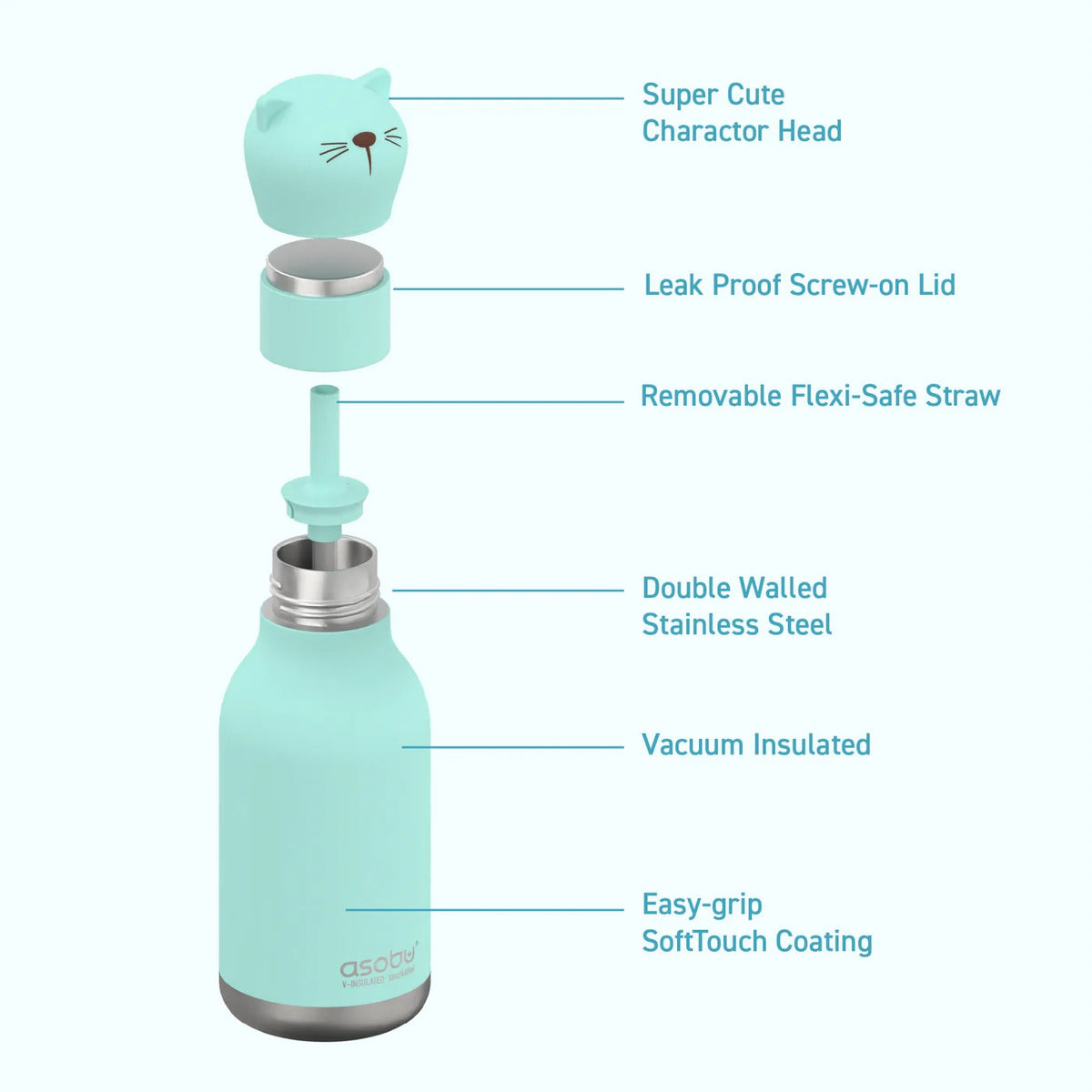 Kitty Cat Bestie Bottle - Asobu