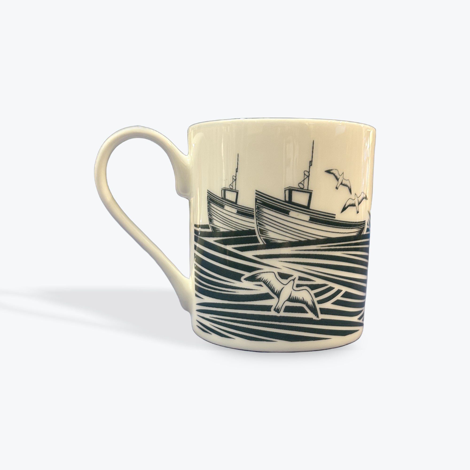Bone China Mug Fishermen at Sea