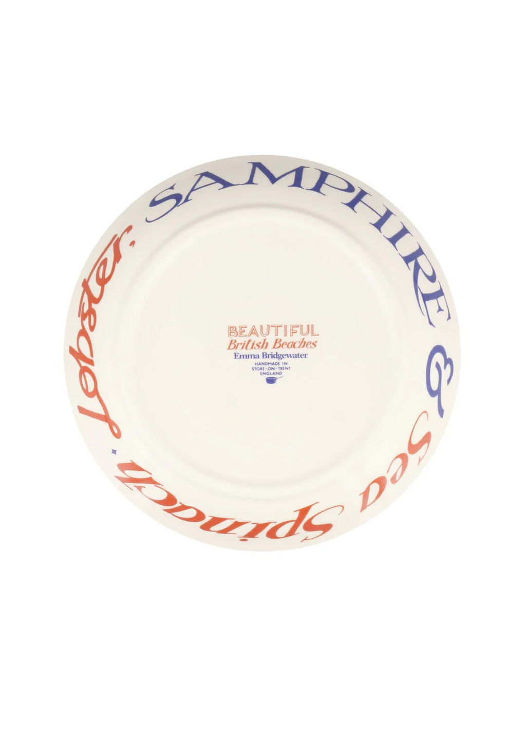 Emma Bridgewater Red & Blue Toast Medium Pasta Bowl