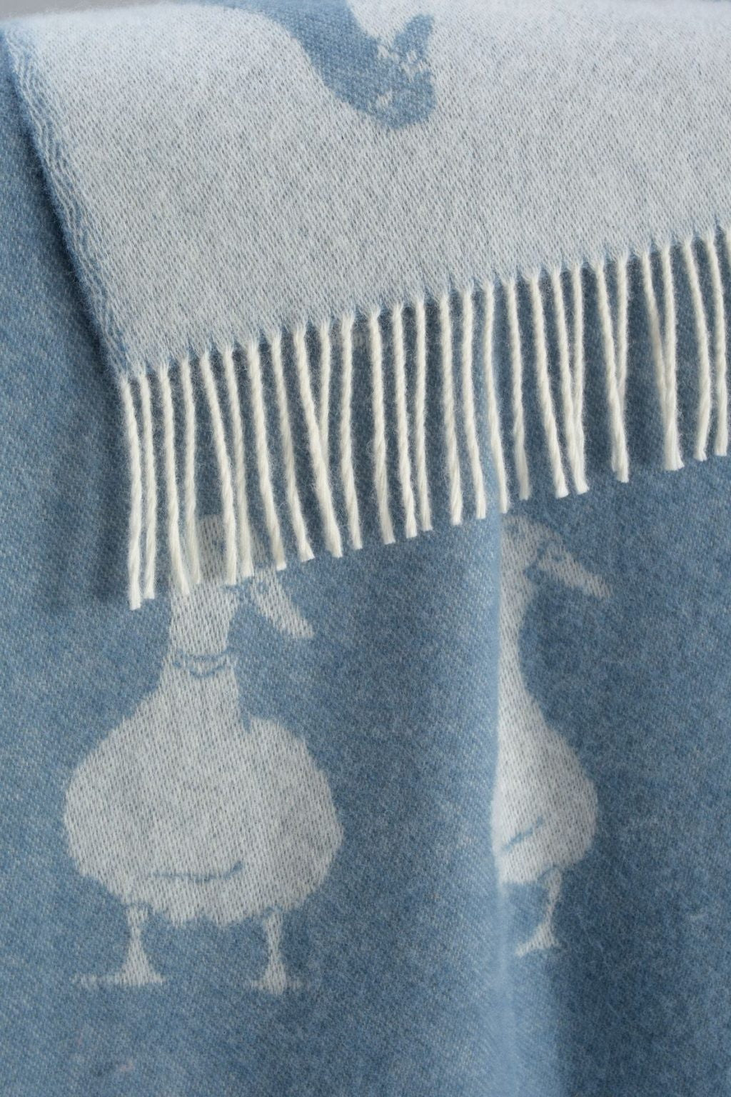 J J Textile Geese Wool Throw