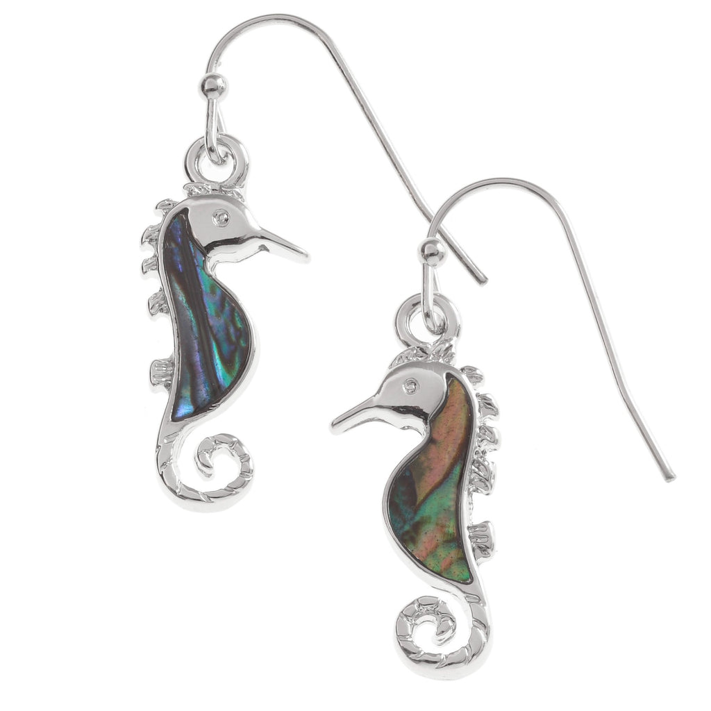 Paua Seahorse Jewellery Set - Necklace and Earrings