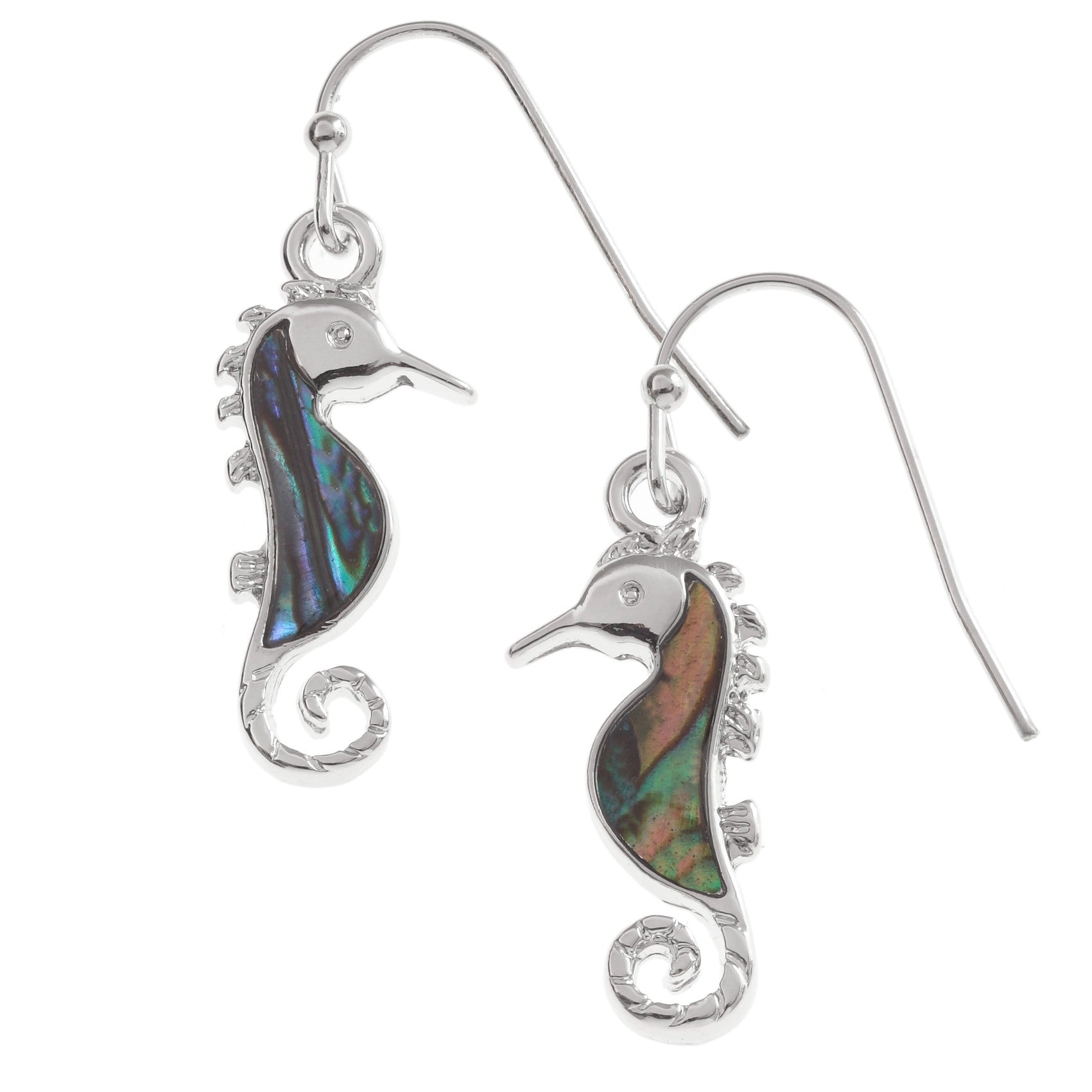 Paua Seahorse Jewellery Set - Necklace and Earrings