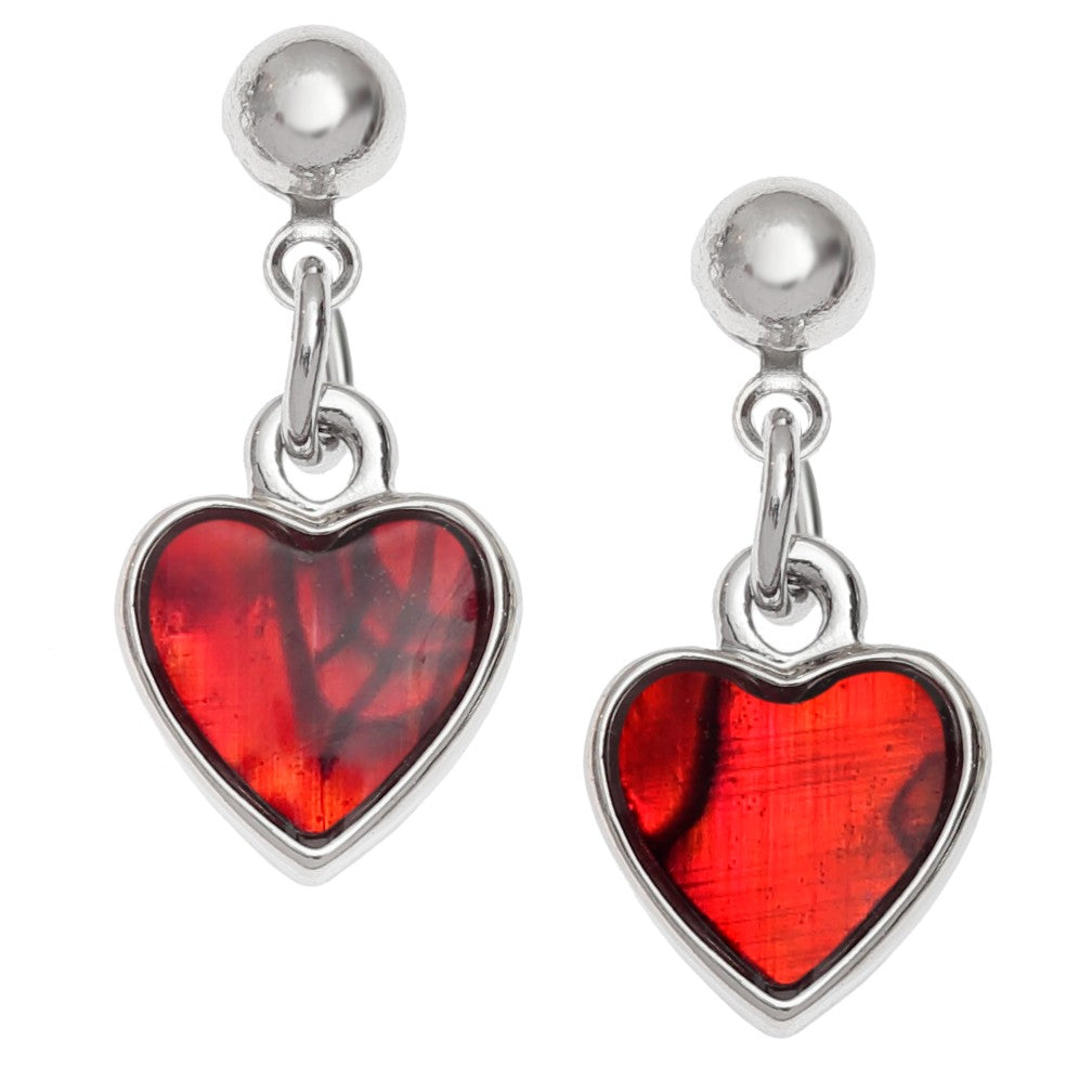 Red Heart Stud Jewellery Set