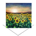 Sunflowers at Sunset blank greeting card by Emily Ward