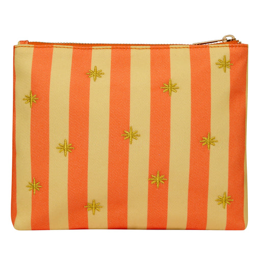 Bronnley Lemon and Stripe Canvas Zip Purse and Body Lotion 75ml