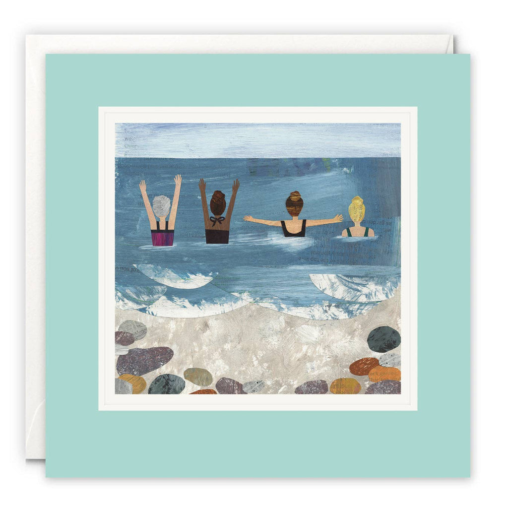 Wild Sea Swimmers Blank Art Card by Paintworks