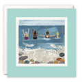 Wild Sea Swimmers Blank Art Card by Paintworks