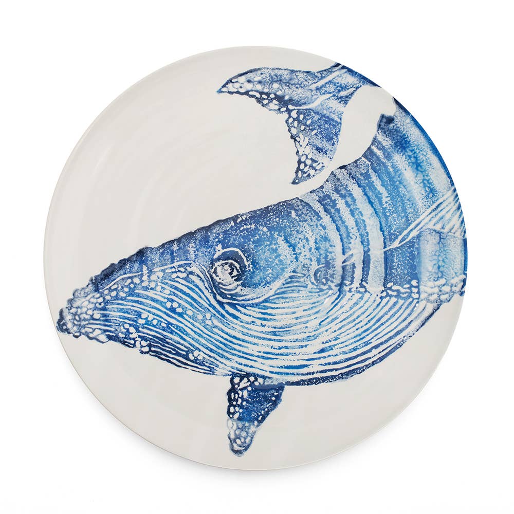 Creatures Platter Whale Blue | Ceramic Serving Platter