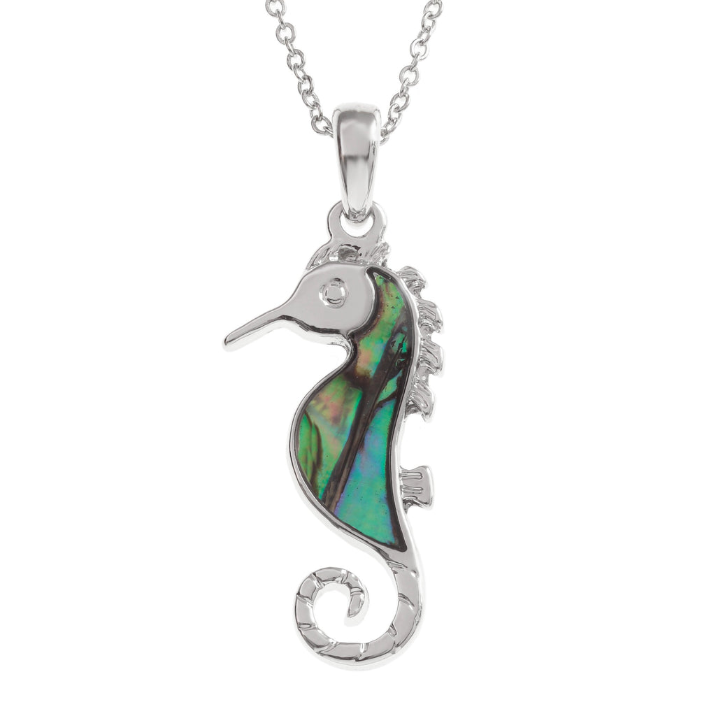 Paua Seahorse Jewellery Set - Necklace and Earrings