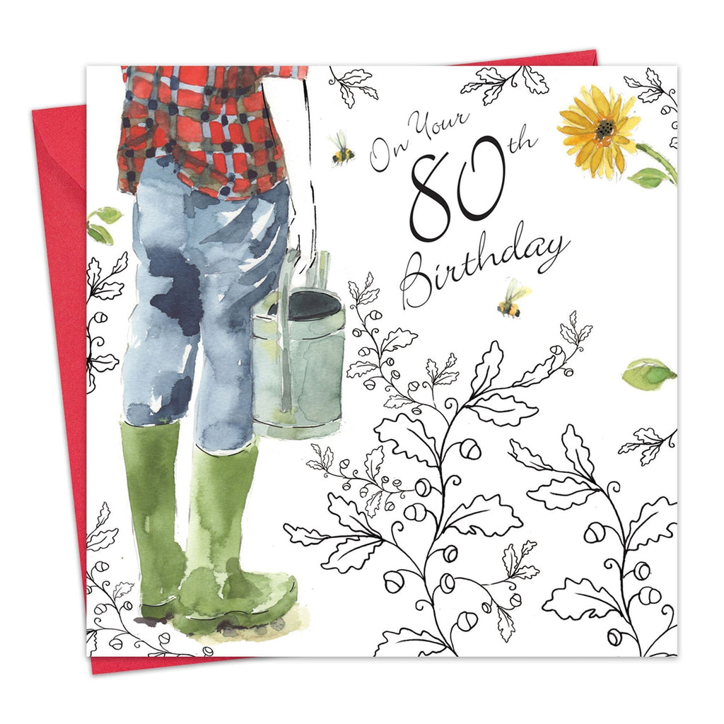 80th Birthday Card For Him