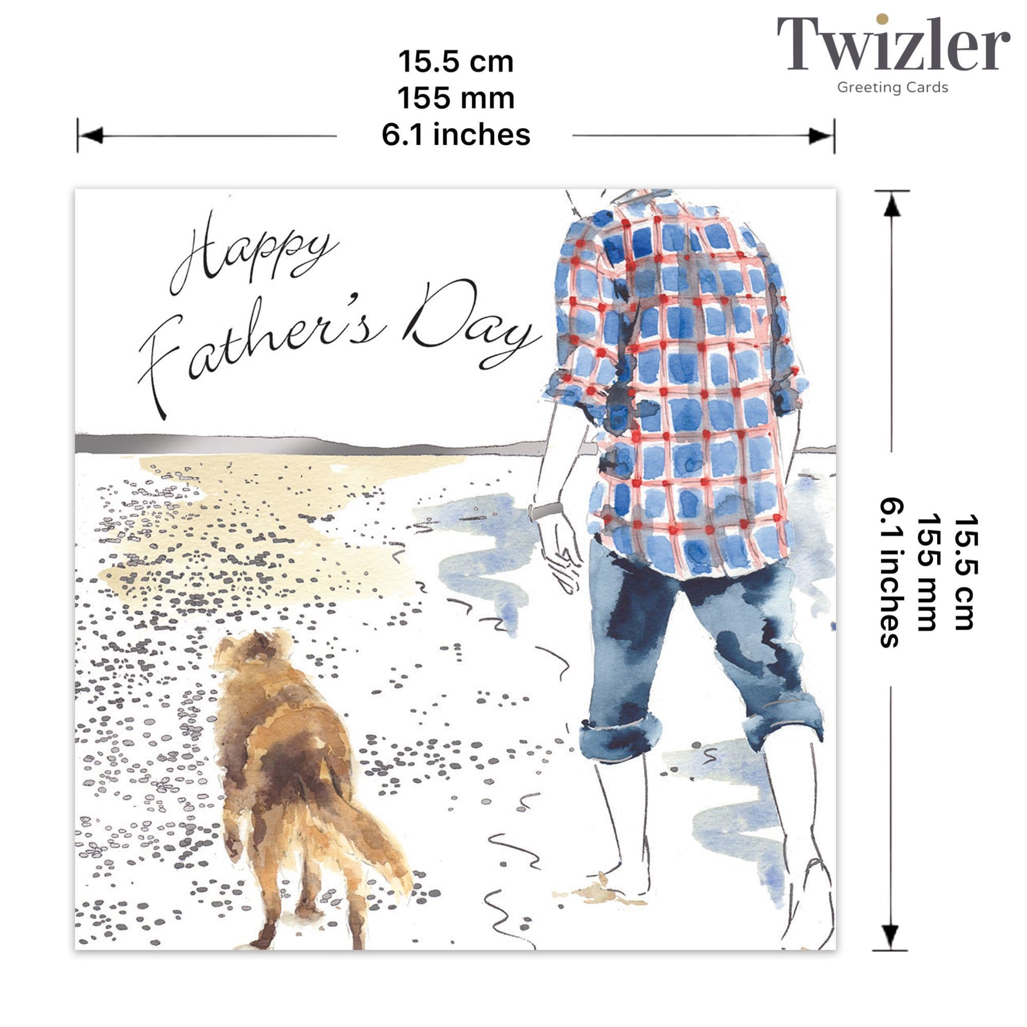 Fathers Day Card - Dog
