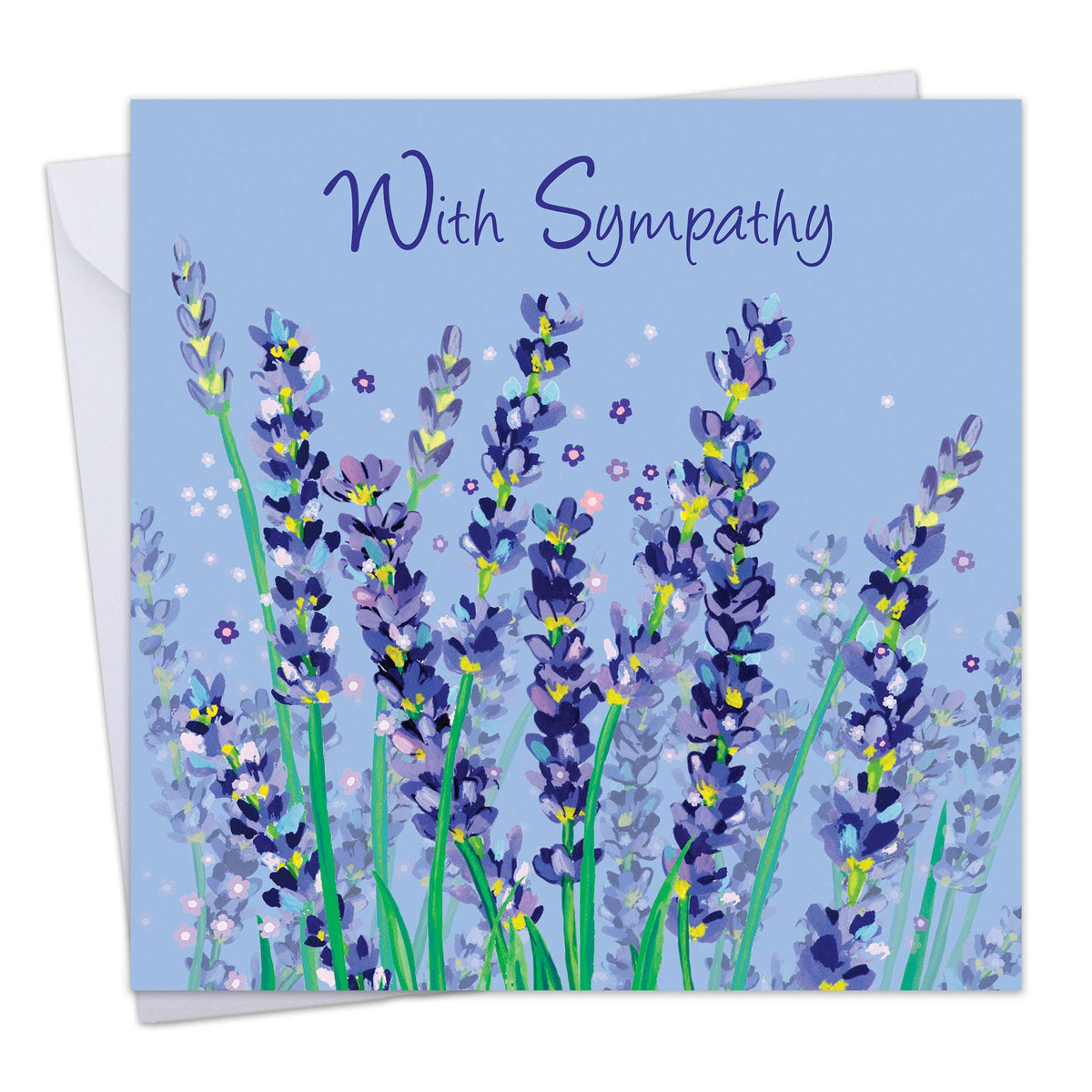 With Sympathy Card - Lavender