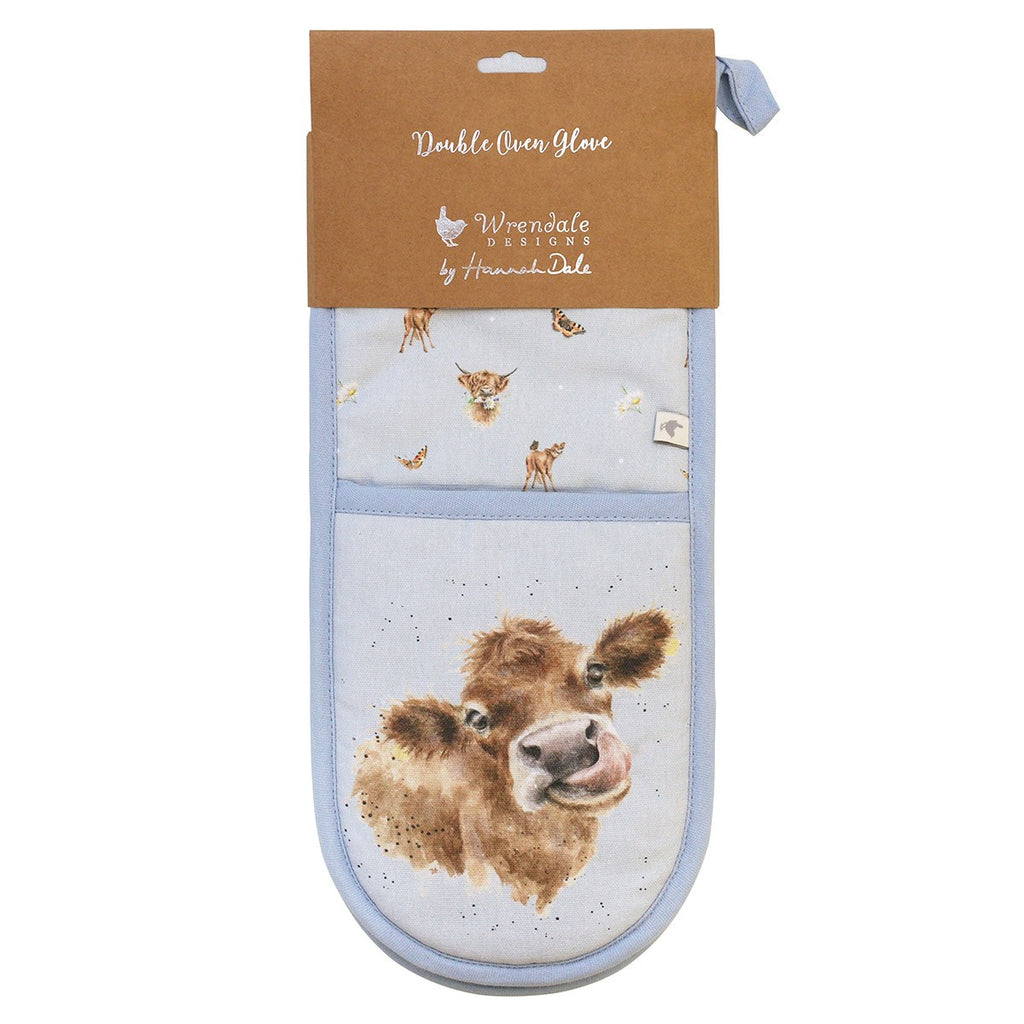 Wrendale Cow Double Oven Glove