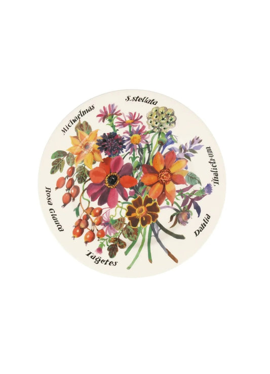 Emma Bridgewater Autumn Flowers Medium Dinner Plate 8.5 inch