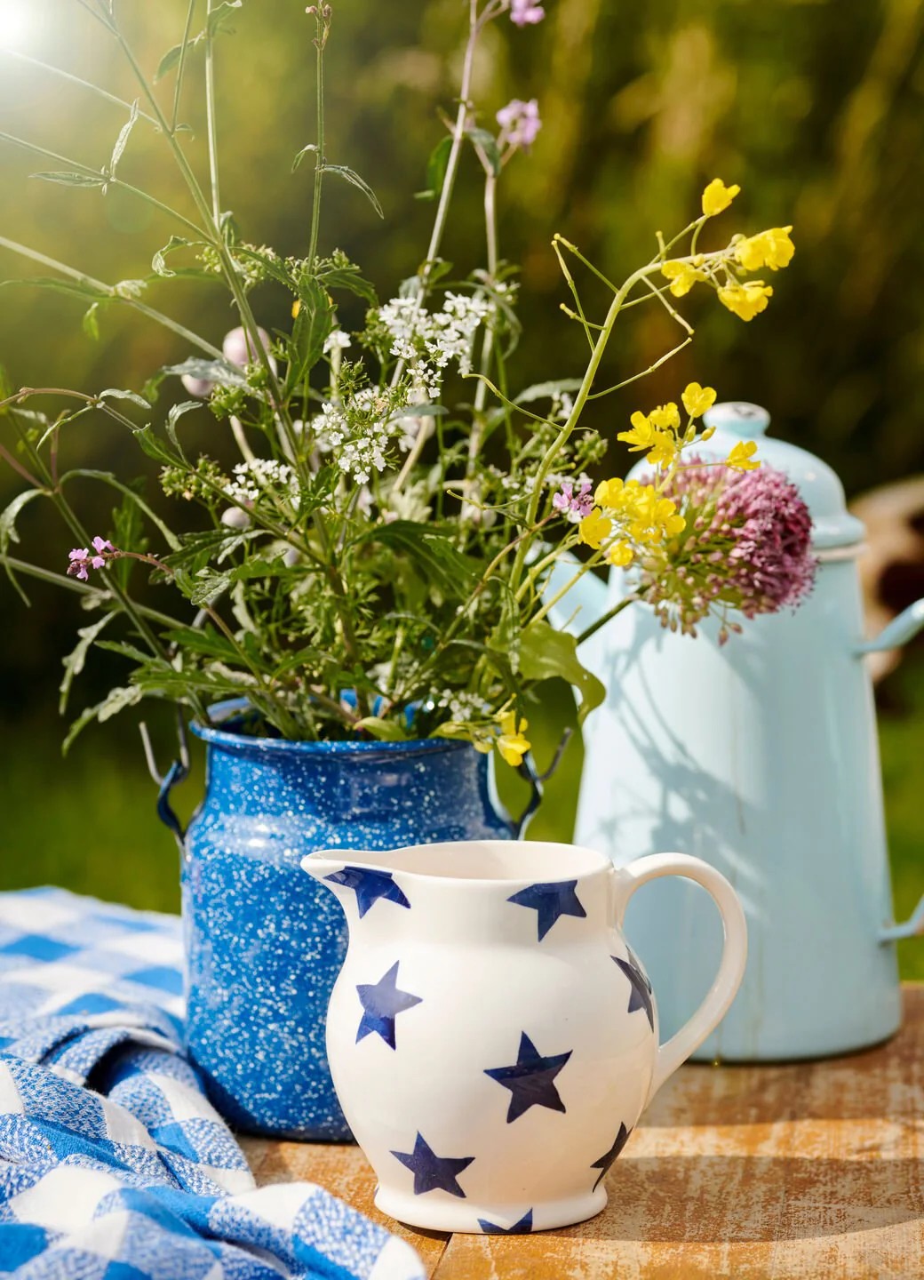 Emma Bridgewater Blue Star 1/2 Pint Jug