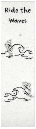 Ride the Waves Dolphin - Earrings on seed paper