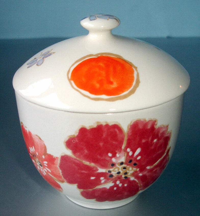 Gien Jacinthe Covered Sugar Bowl