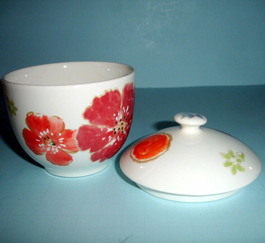 Gien Jacinthe Covered Sugar Bowl