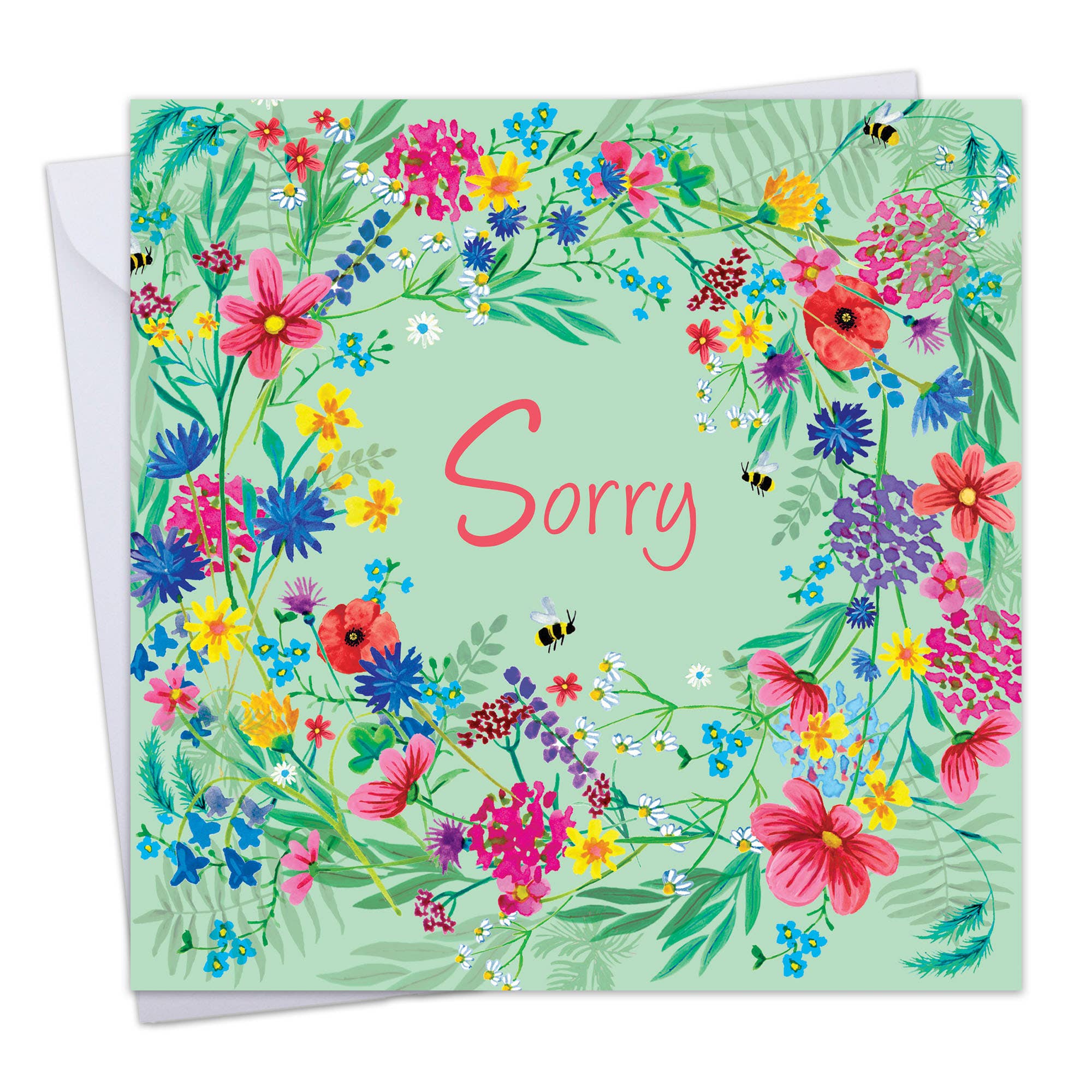 Sorry Card - Wildflowers
