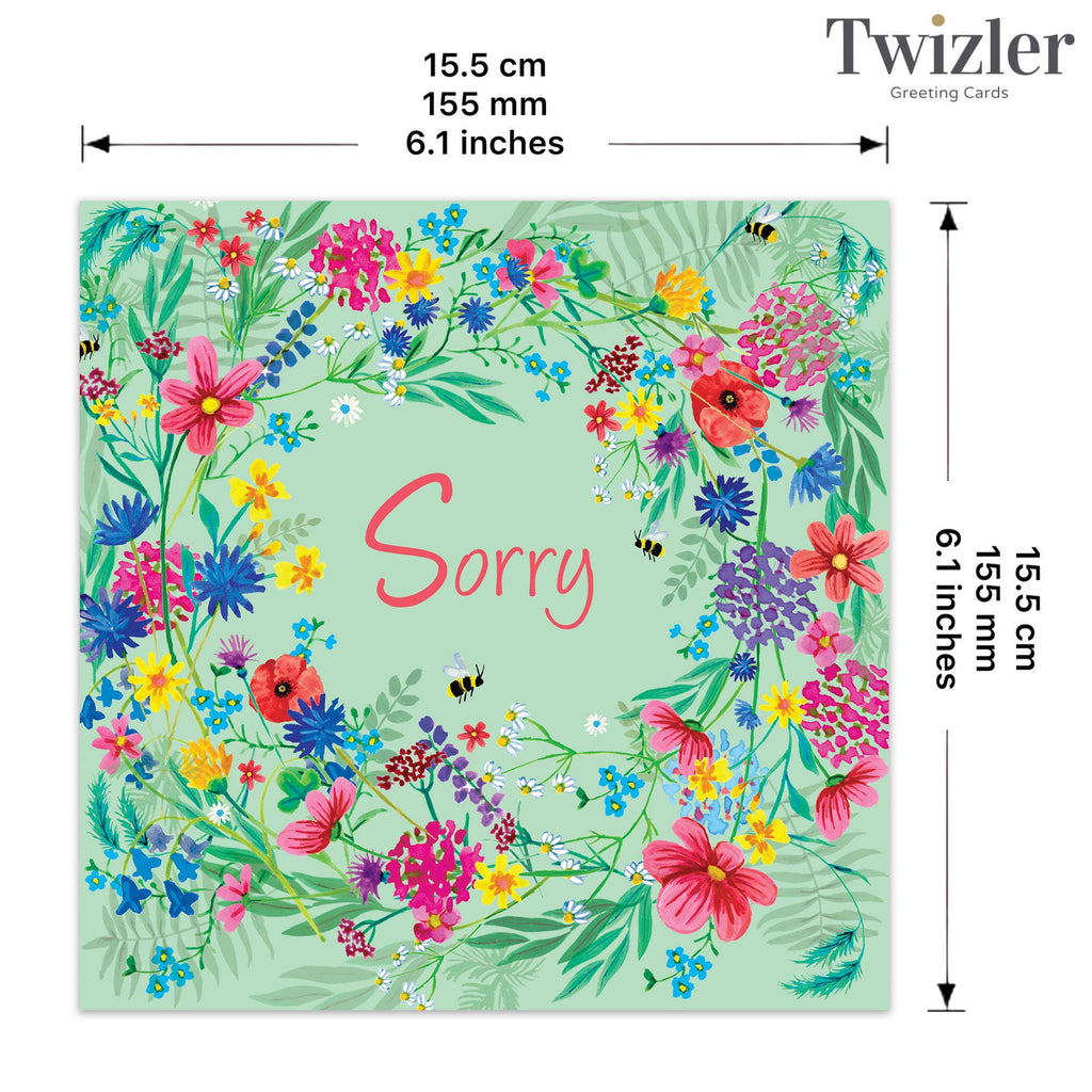 Sorry Card - Wildflowers