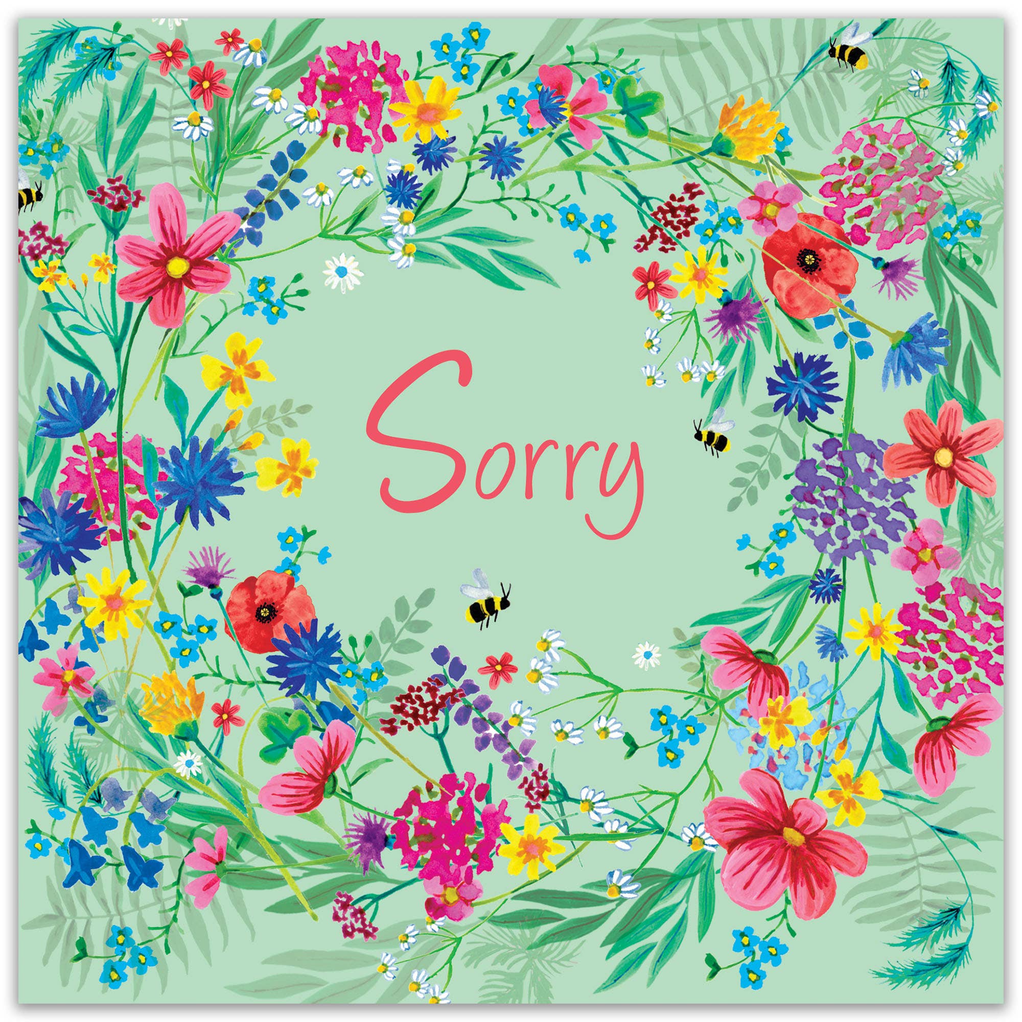 Sorry Card - Wildflowers