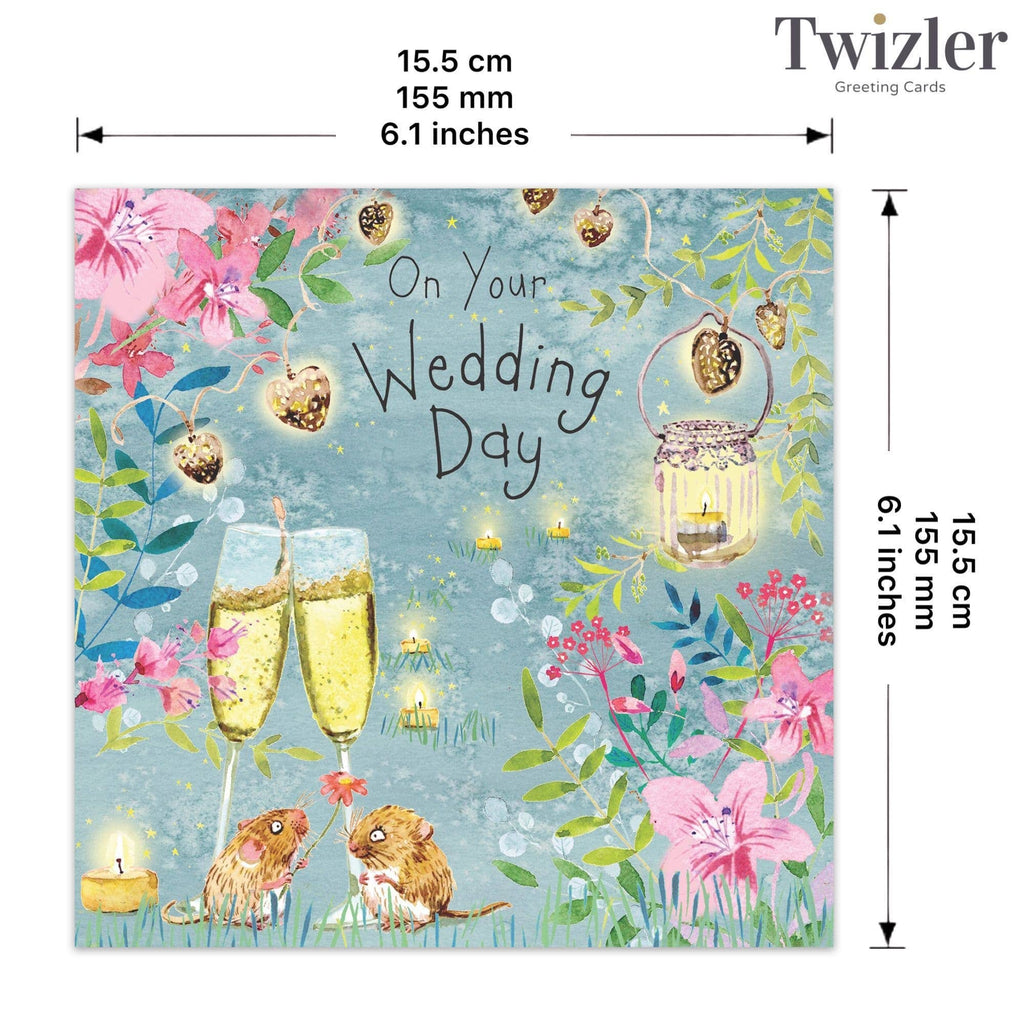 Wedding Card Field Mice