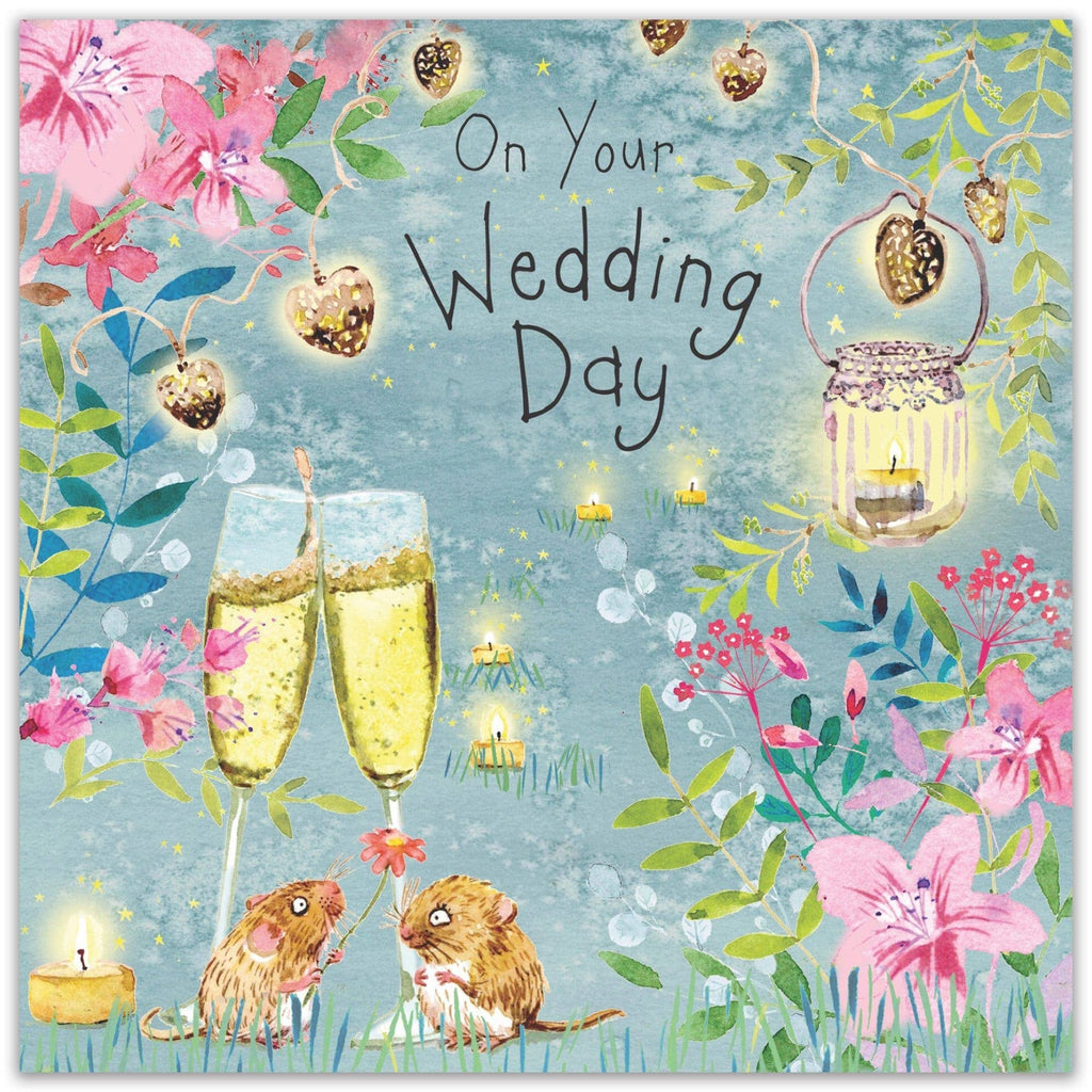Wedding Card Field Mice