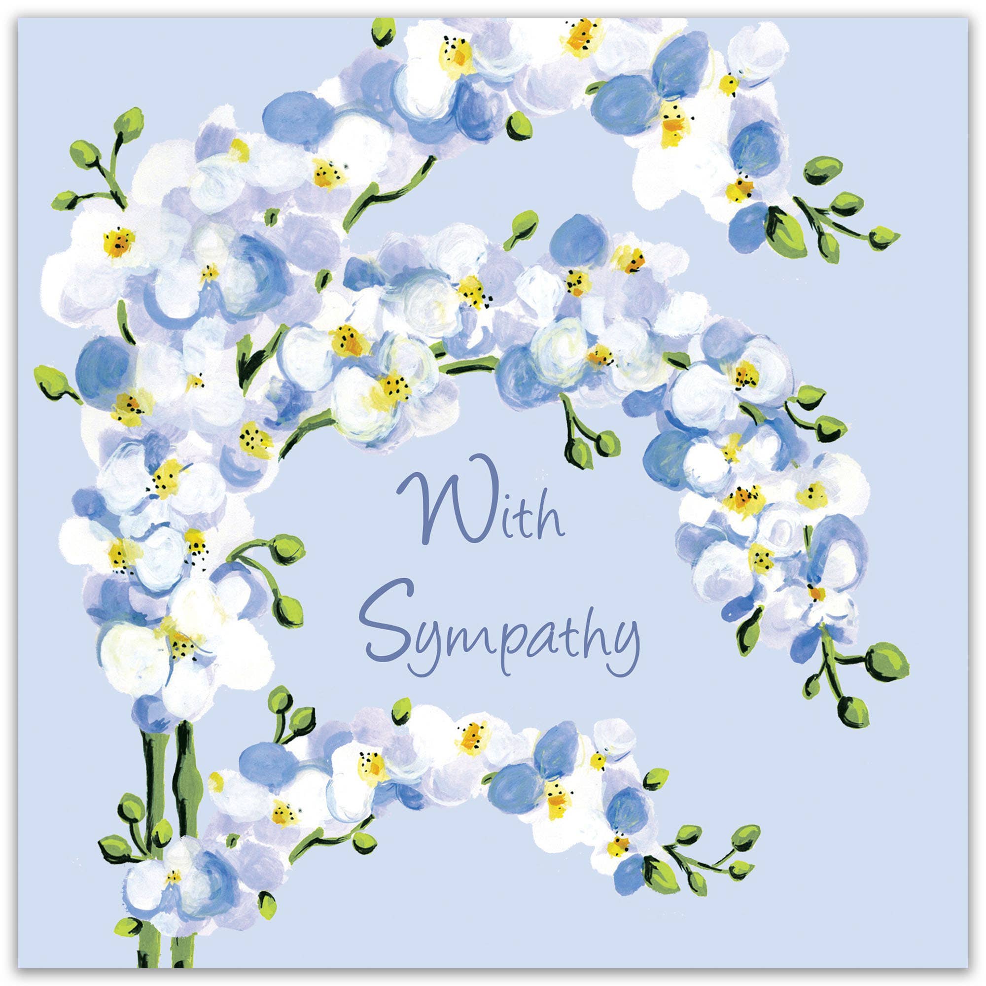 With Sympathy Card - Orchid