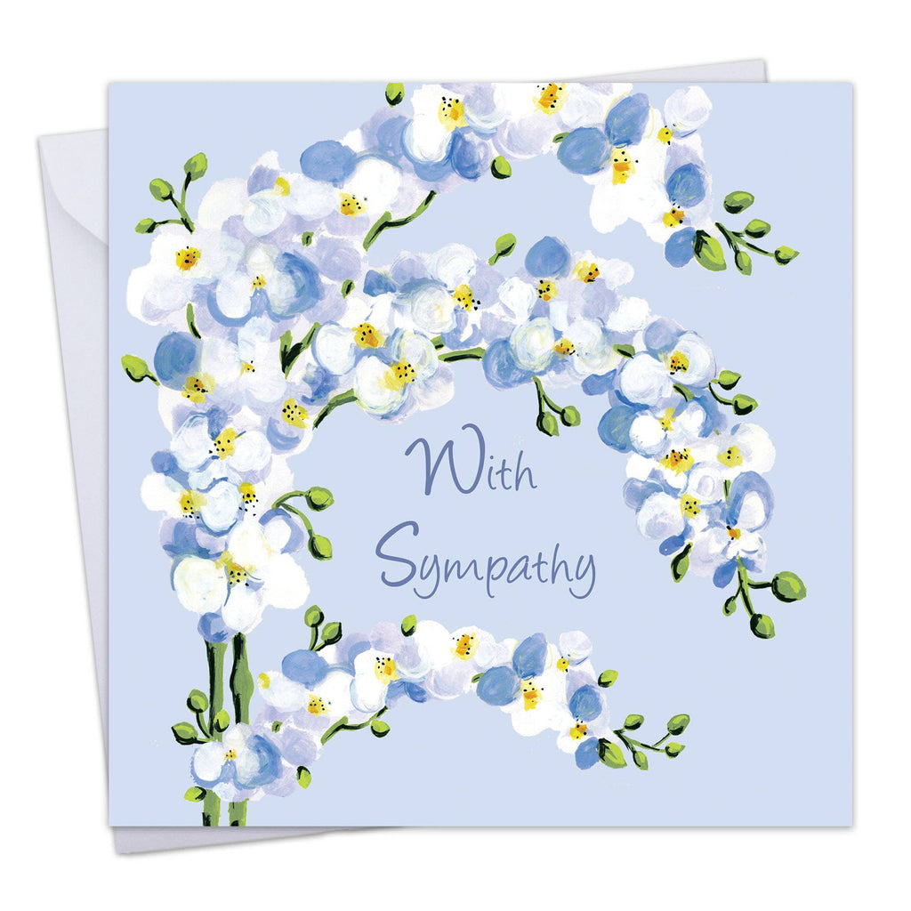 With Sympathy Card - Orchid