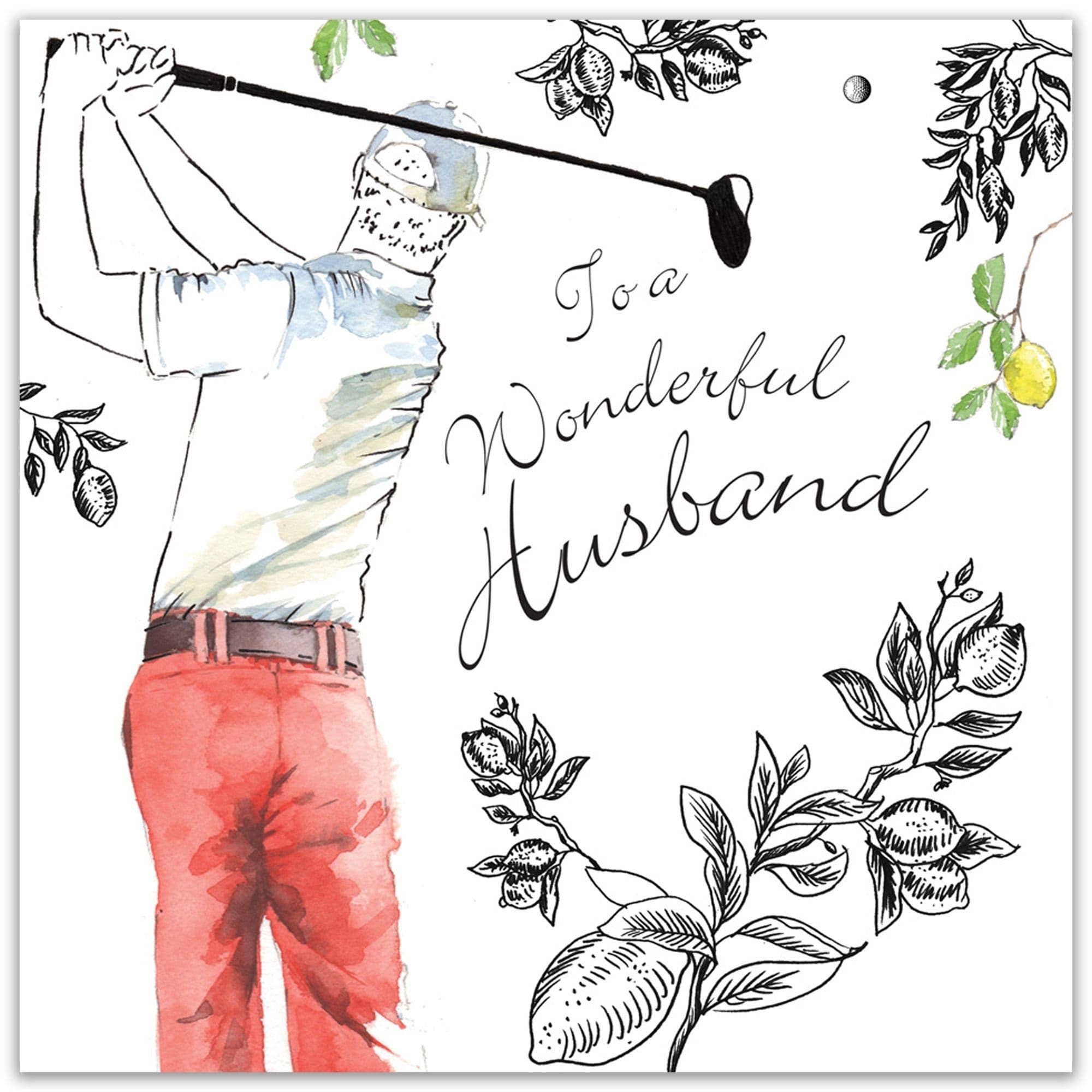 Wonderful Husband Birthday Card