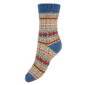 GemJar Blue, Fawn & Red Scandi Socks - UK 4-7