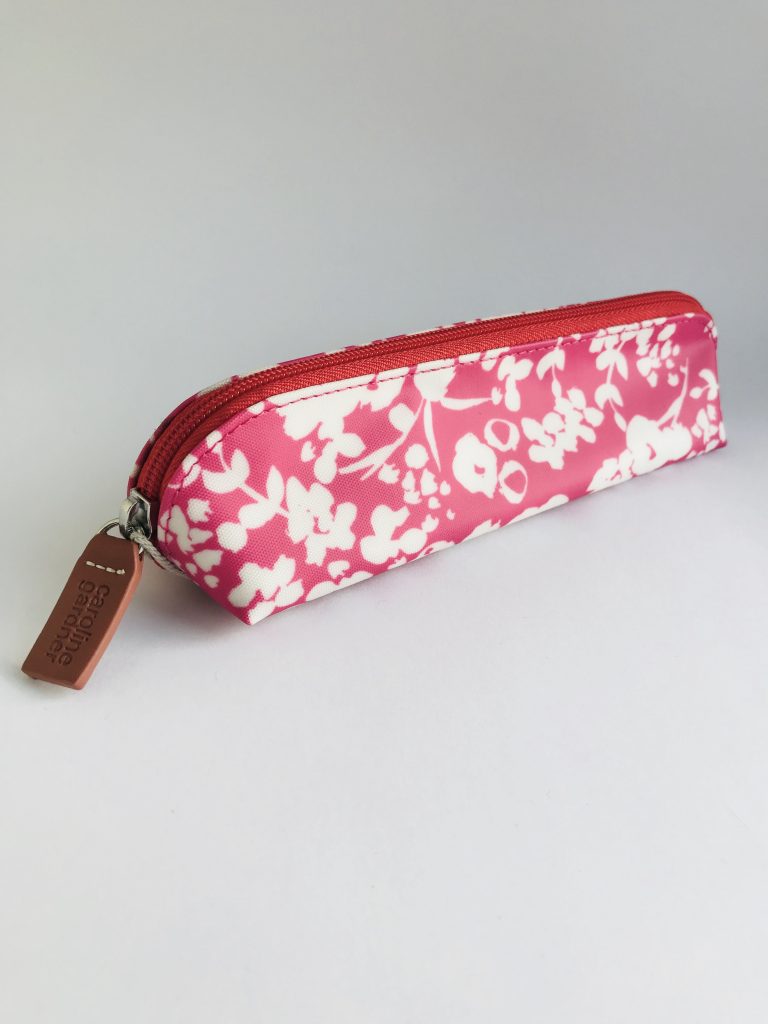 Pink Slim Pencil Case - Caroline Gardner - Daisy Chain Gift Company